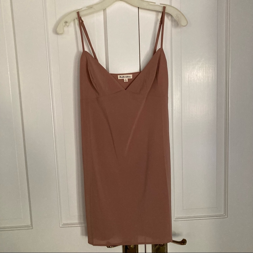 NWOT For Love & Lemons Tan Slip Dress / Undergarment